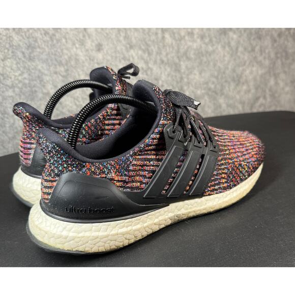 Adidas UltraBoost 4.0 Mens Size 9.5 Running Shoes Black Multicolor No Insoles - Picture 2 of 6